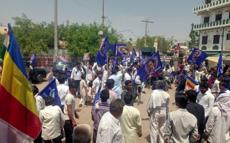 रामगढ़ में धूमधाम से मनाई डॉक्टर भीमराव अंबेडकर जयंती