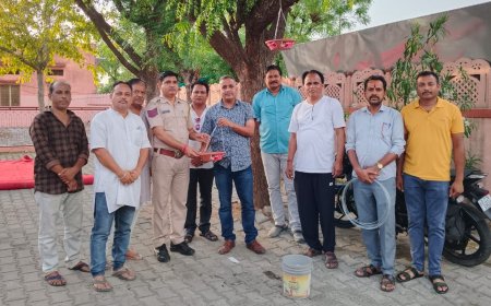 बाली क्रान्ति मंच की प्रेरणा से निःशुल्क परिंडा अभियान का आगाज, मूक पशु पक्षियों की सेवा हर मानव का कर्तव्य :  भाटी