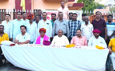 माली महासभा ने किया नवनिर्वाचित अध्यक्ष सत्यनारायण भाटी का स्वागत सम्मान