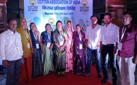 दो दिवसीय किसान प्रशिक्षण शिविर का हुआ आयोजन मुंबई में भीलवाड़ा के किसानों ने लिया भाग