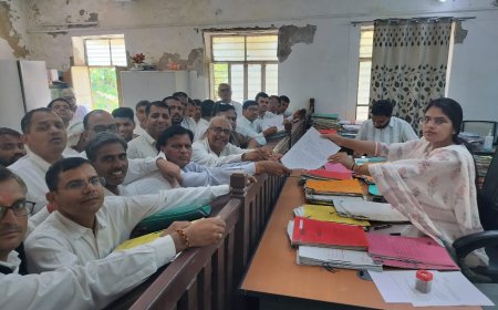 वकील पर जानलेवा हमला करने वालों के खिलाफ कठोर कार्रवाई करने की मांग: उपखंड को वकीलों ने सौंपा ज्ञापन