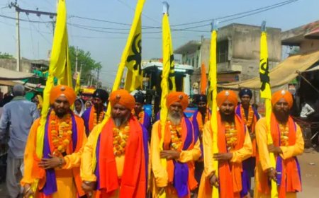 खालसा साजना दिवस पर गोविंदगढ़ में निकला भव्य नगर कीर्तनः विधायक सुखवंत सिंह रहे मौजूद, युवाओं ने किए करतब