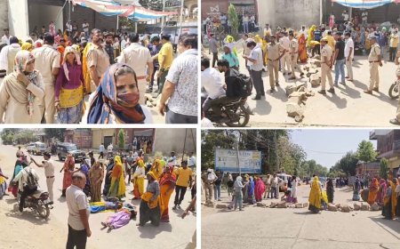 शिव मंदिर के समीप शराब ठेके खोलने का मामला:  धरना प्रदर्शन कर जताया विरोध