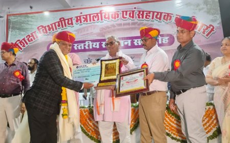 शिक्षा मंत्री दिलावर ने पुष्पेन्द्र बूलीवाल को राज्य स्तर पर किया सम्मानित