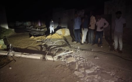 शीलगांव में गांव के बीचों बीच लगी 11000 वोल्ट की हाई टेंशन लाइन टूटने से बड़ा हादसा होते-होते टला