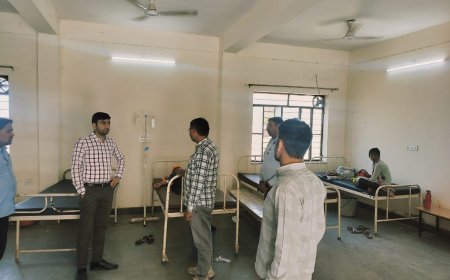 उपखंडाधिकारी ने किया उपजिला चिकित्सालय का निरीक्षण