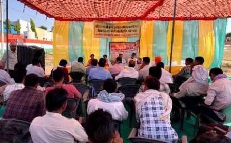 कल्याणकारी फार्मर प्रोड्यूसर ऑर्गेनाइजेशन स्कीम के तहत पोसाना में हुई किसान संगोष्ठी