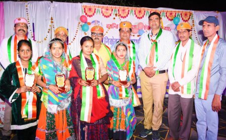 देशभक्ति से ओत प्रोत एवं सांस्कृतिक प्रस्तुतियों ने मनमोहा, एक शाम बच्चो के नाम प्रतिभा सम्मान समारोह संपन्न