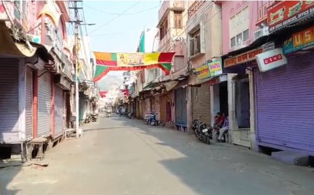 पहलगाम आतंकी घटना के विरोध में अलवर रहा बंद