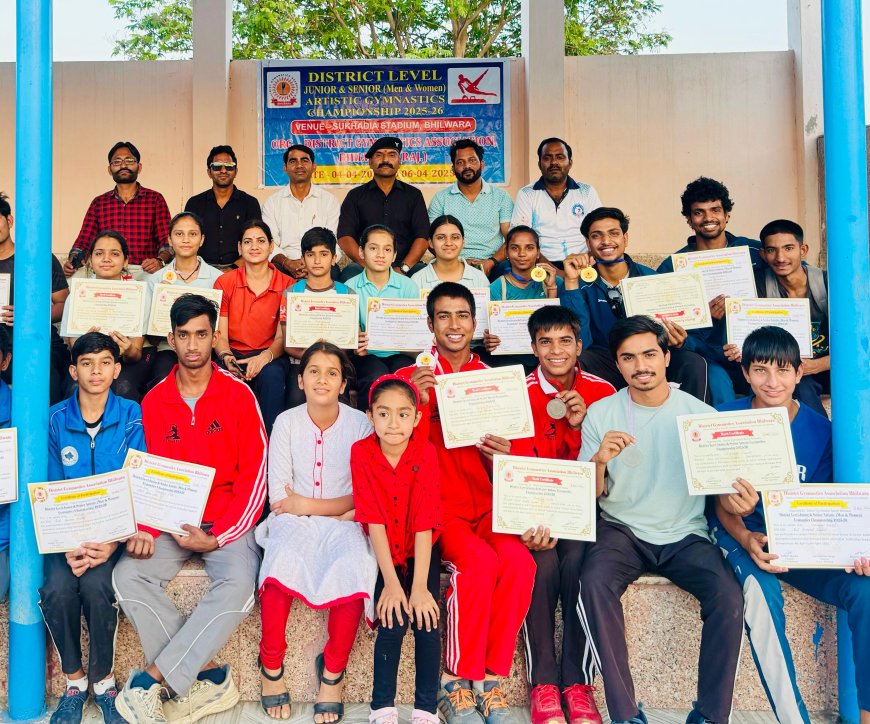 शुभम, चिराग़, प्रीति व स्नेहल बने आलराउंड बेस्ट जिम्नास्ट