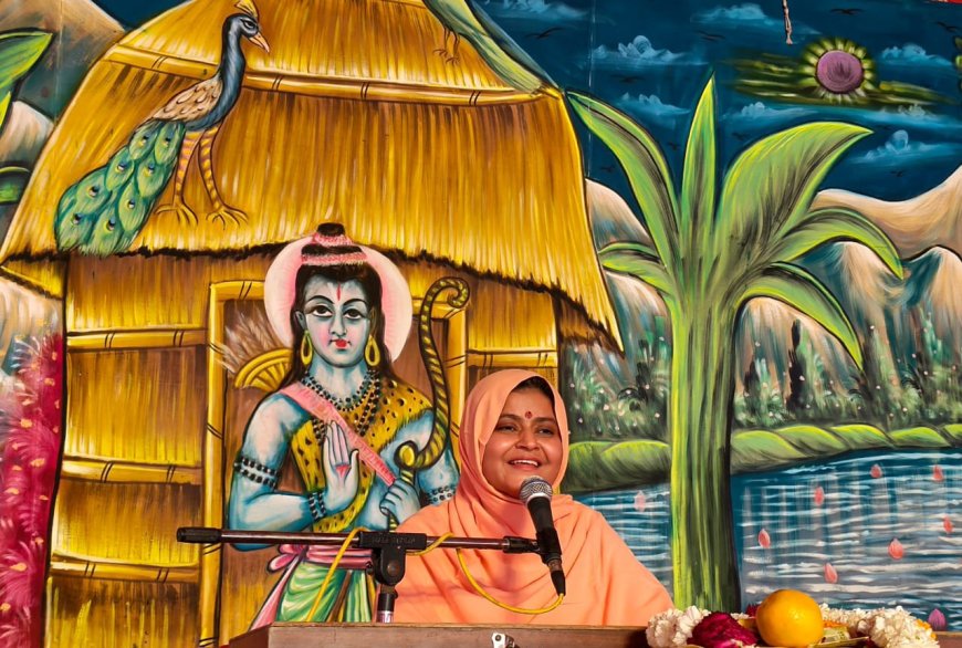 दाऊजी मन्दिर पर रामकथा - जय प्रिया बरसाना वाली ने रामजन्म की मनमोहक कथा यज्ञ के प्रसादी ग्रहण करने मात्र से ही राजा दशरथ की तीनों रानियां बनी गर्भवती
