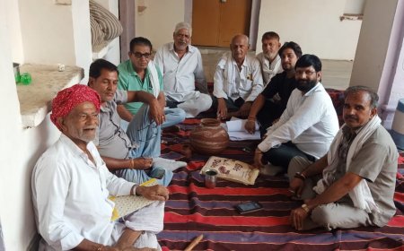 मातृकुंडिया आम मेवाड़ सेन समाज सामूहिक विवाह सम्मेलन समिति की हुई बैठक