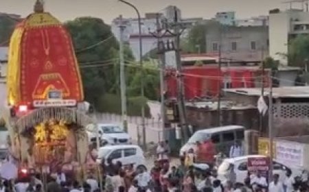 गुप्त वृंदावन धाम में पाटोत्सव की धूम:विशाल रथयात्रा, भक्तों ने खींचा कृष्ण बलराम का रथ