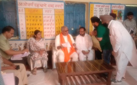 केंद्रीय पर्यावरण एवं वन मंत्री अलवर सांसद ने ललावंडी ग्राम पंचायत में लोगों से सम्पर्क कर उनकी समस्याओं को सुना