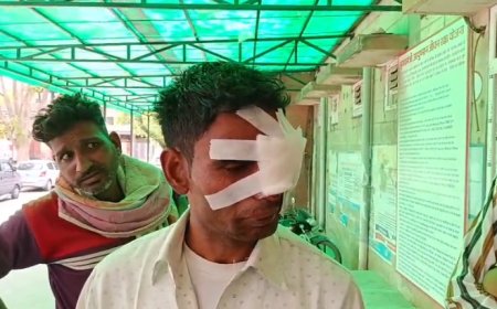 हवा भरते समय टायर फटने से जख्मी, अलवर रेफर