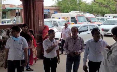 अलवर जिला अस्पताल का  मेडिकल संयुक्त निदेशक ने किया निरीक्षण