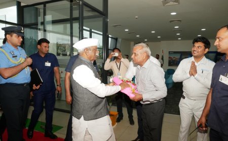 राजस्थान के राज्यपाल का नीमराना औद्योगिक भूमि पर स्वागत