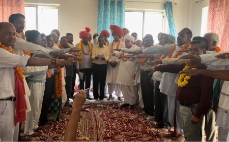 सैनी समाज का शपथग्रहण समारोह आयोजित