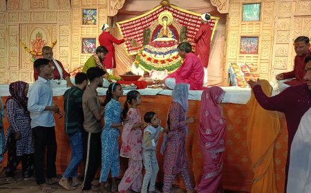 पांच दिन से बाबा श्याम के रंग में रंगा रामगढ़ कस्बा