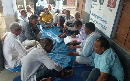 ग्राम मांघा का माजरा के विद्यालय को पुनः खुलवाने हेतु ग्रामीणों की बैठक सम्पन्न