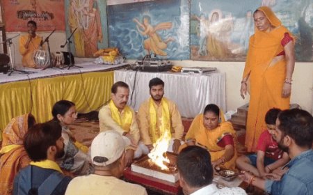गोविंद देवजी मंदिर में हुआ गायत्री महायज्ञ :ऑपरेशन सिंदूर की सफलता और सैनिकों की शक्ति के लिए एक साथ दी आहुतियां