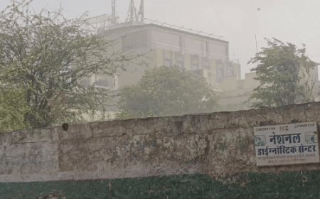 नागौर में दोपहर बाद बदला मौसम: सूंटे के साथ अचानक बारिश हुई, कंचे के आकार के ओले गिरे