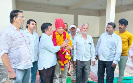 भाजपा नवनियुक्त मंडल अध्यक्ष का भव्य स्वागत 