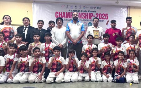 स्कूल ऑफ़ मार्शल आर्ट्स सेल्फ डिफेन्स एकेडमी का फिर दबदबा: 16 स्वर्ण व 6 रजत कुल 22 पदक के साथ अलवर  प्रथम स्थान पर