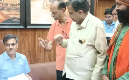 खैरथल स्टेशन पर टीनशैड की लंबाई बढ़ाने की मांग: डीआरएम ने किया निरीक्षण