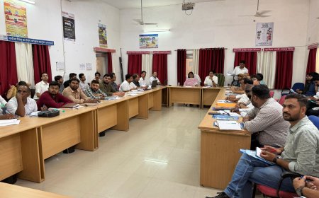 जिला स्वास्थ्य समिति की बैठक आयोजित: स्वास्थ्य सेवाओं को प्रभावी बनाने हेतु कलेक्टर द्वारा दिए गए निर्देश