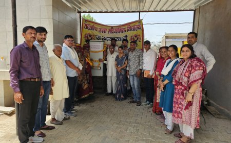 राजकीय उच्च माध्यमिक विद्यालय न्यू उदयपुरवाटी में वाटर कूलर भेट