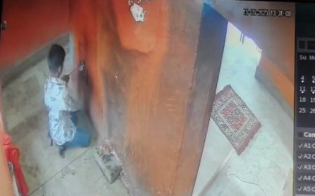 छाहर्रीन धाम हनुमानजी के मंदिर पर दानपात्र के ताले तोड़ने का प्रयास दरवाजे को चौड़ा कर की नकदी पार