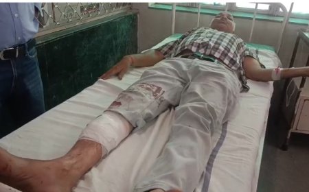 जमीन विवाद में दिनदहाड़े व्यक्ति पर जानलेवा हमला, लाठी-हॉकी से किया वार