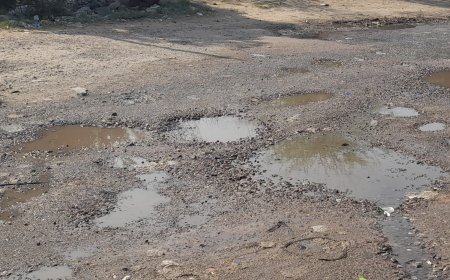 राह में गड्ढे बन रहे हादसों का कारण, प्रशासन नहीं दे रहा ध्यान:  पीडब्लूडी कुंभकरण की नींद सोया