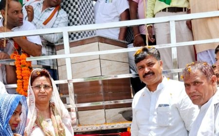 आज बानसूर में दिल्ली पुलिस के जांबाज जवान अमर शहीद भूपसिंह की शहादत स्मृति मे मूर्ति का अनावरण