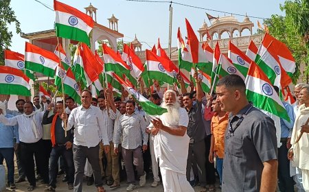 ऑपरेशन सिंदूर की सफलता पर नारायणपुर में तिरंगा यात्रा का हुआ आयोजन