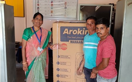 पचलंगी में बालिका राजकीय उच्च माध्यमिक विद्यालय में भामाशाह ने किया  कूलर भेंट