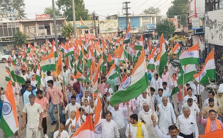 विधायक डा. जसवन्त सिंह यादव ने की जनसुनवाई, तीरंगा यात्रा में उमड़ा हुजूम