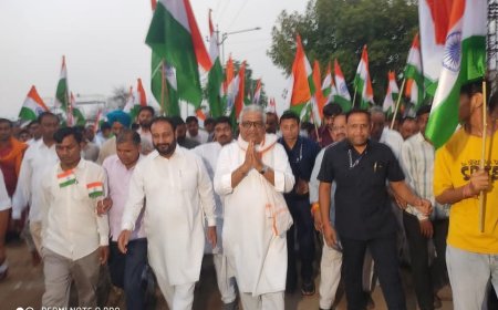 आपरेशन सिंदूर की सफलता पर रामगढ़ में तिरंगा रैली: केंद्रीय मंत्री भूपेंद्र यादव और विधायक सुखवंत सिंह ने की अगुवाई