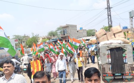 लक्ष्मणगढ़ में भाजपा मंडल की ओर से तिरंगा रैली का हुआ आयोजन