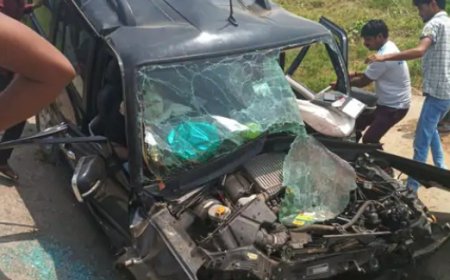 दिल्ली-मुंबई एक्सप्रेस-वे पर अनियंत्रित होकर डिवाइडर से टकराई स्कॉर्पियो: दो युवकों की मौत