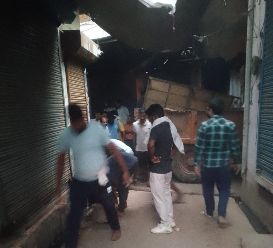 लक्ष्मणगढ़ में अतिक्रमण के खिलाफ अभियान, बाजार में मचा हड़कंप, नगरपालिका की टीम ने जब्त किया सामान