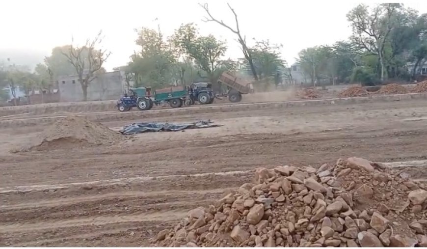 अवैध रूप से सरकारी नाले पर निर्माण कार्य कर प्लाटिंग करने का मामला:  जिम्मेदार अधिकारी मौन, आखिर क्यों?