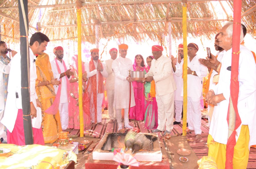 एकलिंग नाथ दीवान के हाथों से स्थापित हुए चारभुजानाथ: प्राण प्रतिष्ठा के साथ पांच दिवसीय महायज्ञ का हुआ समापन
