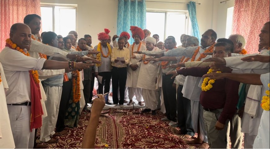 सैनी समाज का शपथग्रहण समारोह आयोजित