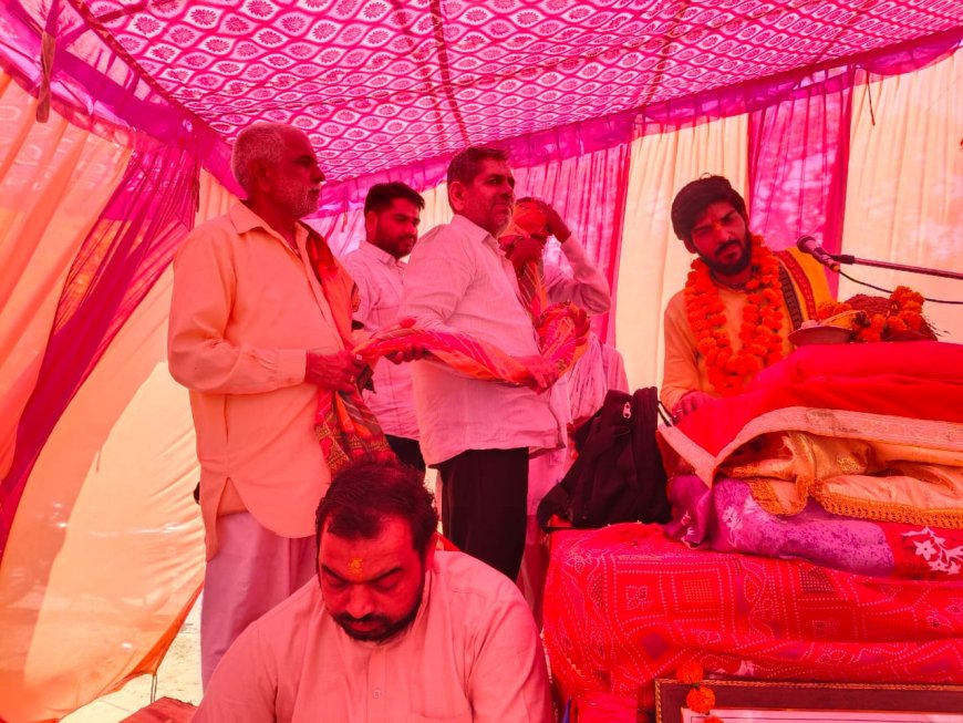 कृष्ण रुक्मणी विवाह पर महिलाओं ने गाए मंगल गीत, महायज्ञ एवं कथा के आयोजन में विधायक कांति प्रसाद मीणा ने भी लिया भाग