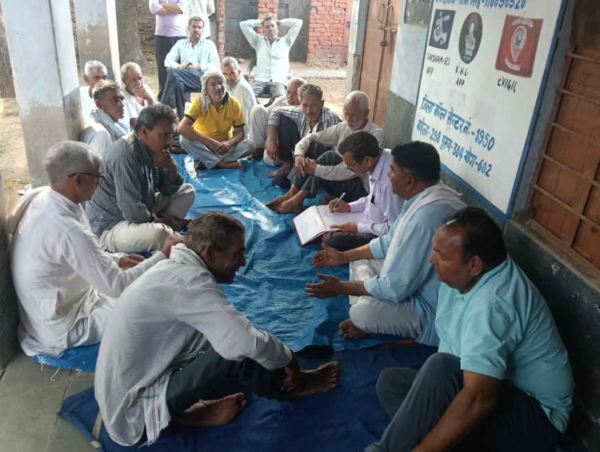 ग्राम मांघा का माजरा के विद्यालय को पुनः खुलवाने हेतु ग्रामीणों की बैठक सम्पन्न
