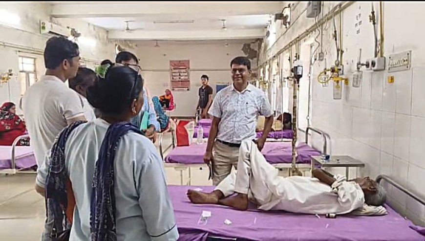 अंधता निवारण समिति के संयुक्त निदेशक ने किया राजगढ़ के सामुदायिक स्वास्थ्य केंद्रों का निरीक्षण