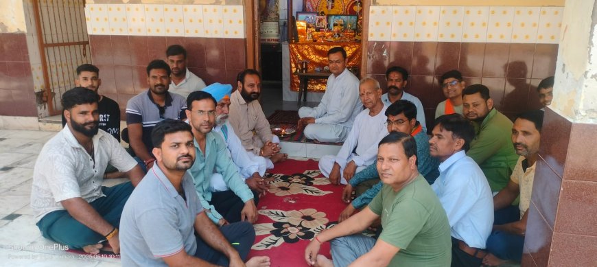 रामगढ विधायक सुखवंत सिंह ने कार्यकर्ताओं के साथ की ठंडी माता मंदिर पर पूजा अर्चना: भारत के वीर जवानों के लिए मांगी मन्नत