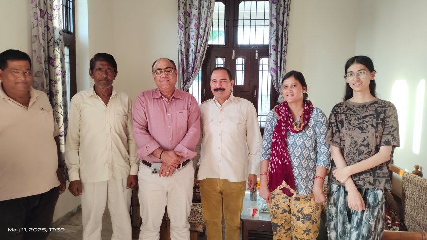 बसंत विहार कॉलोनी में भाजपा नेता श्रवण चौधरी का स्वागत